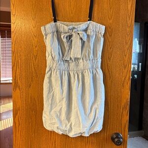 J. Crew Light Blue Strapless Dress